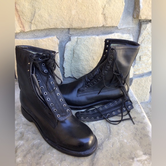 Vintage Black Armortred military boots size 11 C - Picture 4 of 7